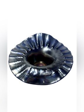 FENTON Carnival Glass "Peacock Tail" pattern bowl. Antique. Unique. Amazing!